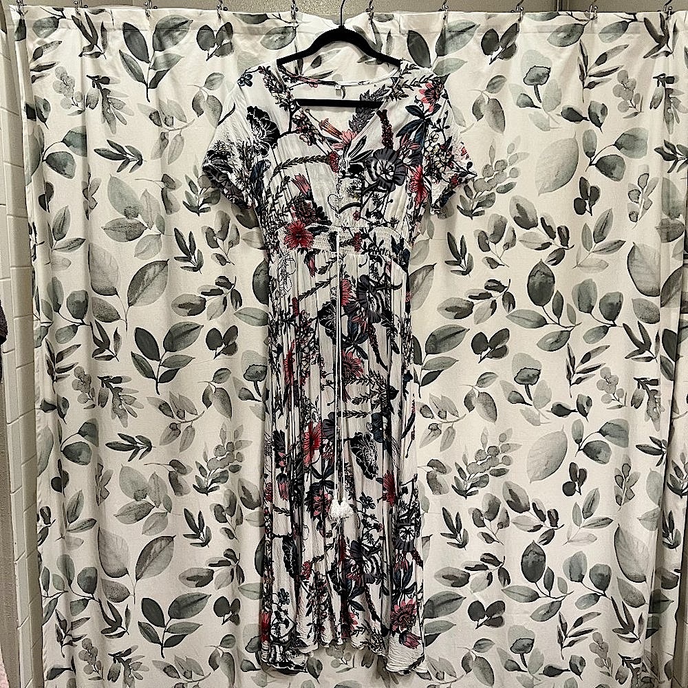 White Floral Dress